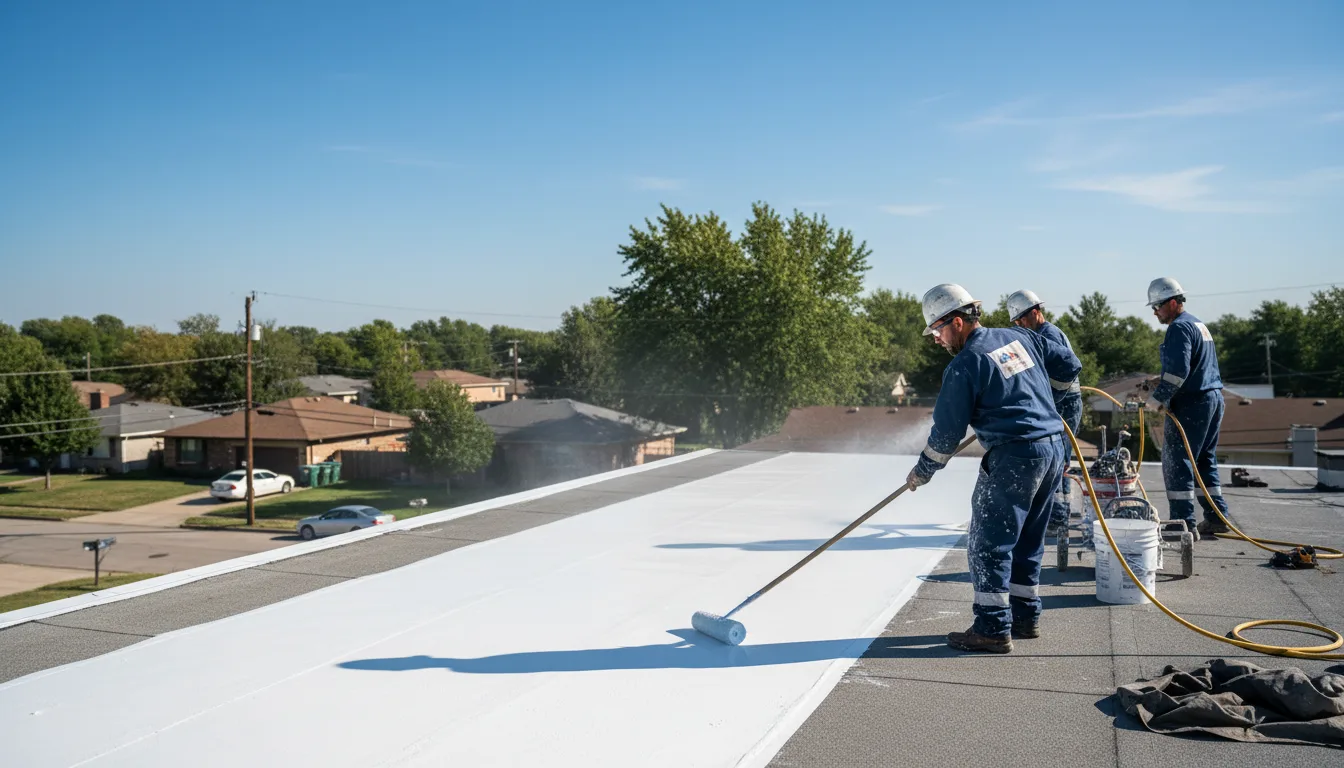 Commercial roof coating in Markham, IL near me